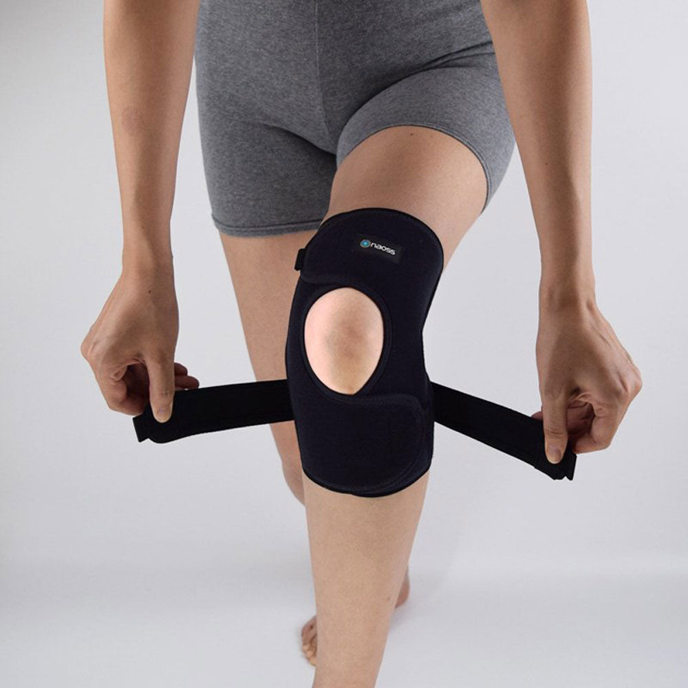 Knee Rescue Open Knee Support Black L Size 1 pc