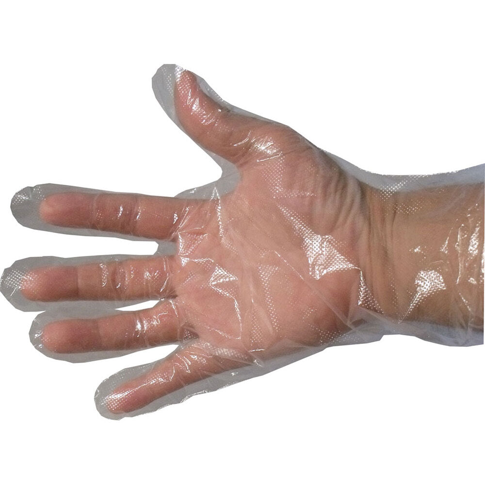 [For commercial use] Embossed gloves (polyethylene gloves for food processing) Semi-transparent S size 200 pieces 1 piece