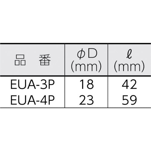 TOP Universal Impact Socket Adapter 12.7mm EUA-4P 1 piece