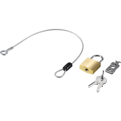 BAFFALO Padlock + Sub-Wire Included Master Key BLN02WM 1 pc