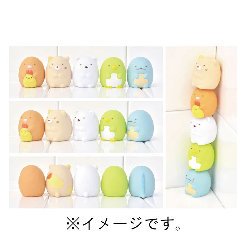 Sumikko Gurashi Mascot Toothbrush with Suction Cup and Cap Cat 1 Piece 1 pc