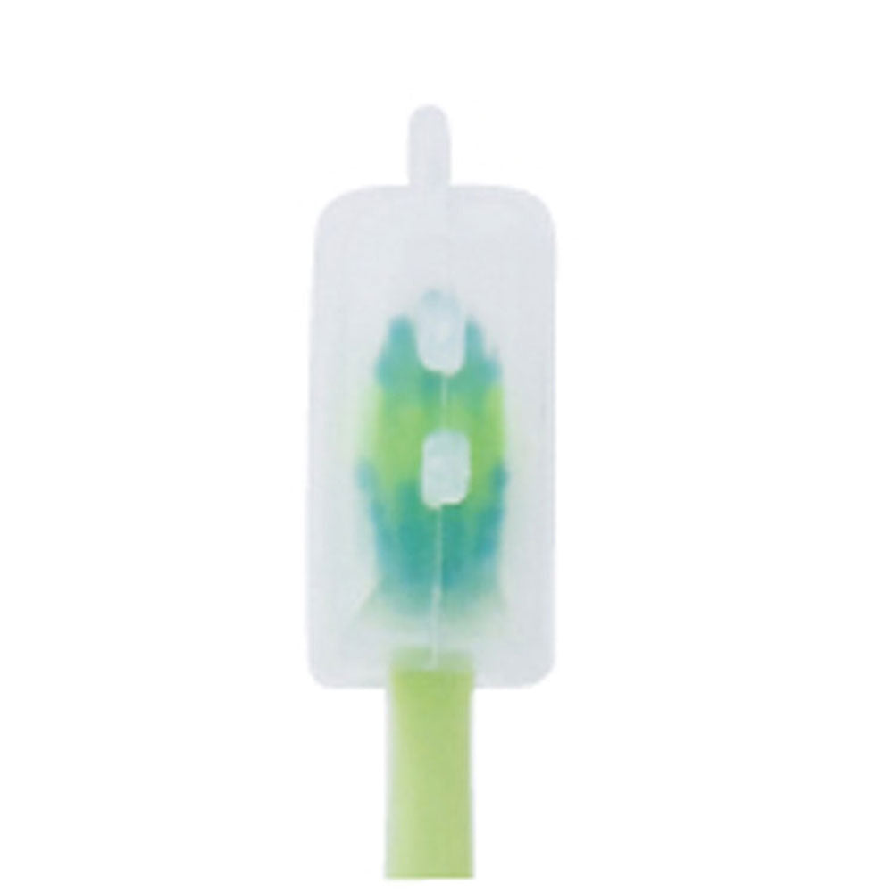 Pitatto Kero Kero Frog Toothbrush with Suction Cup and Cap, Forest Green, 1 Piece, 1 pc