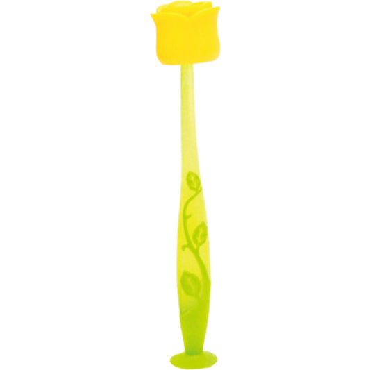 피타트 플로레스 로즈 칫솔 빨판 첨부 허니 옐로우 1개입 1개