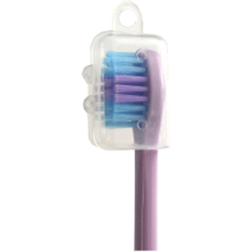 Pitatto Cat Toothbrush with Suction Cup and Cap, Pale Blue, 1 Piece, 1 pc