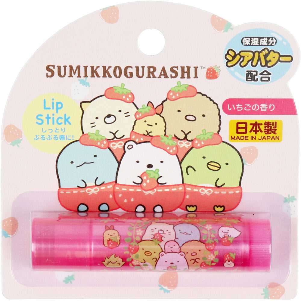 [シーズン終売]キャラクターリップスティック6 すみっコぐらし いちごの香り 2g 1 個