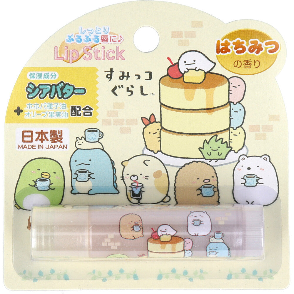 [シーズン終売]キャラクターリップスティック7 すみっコぐらし はちみつの香り 2g 1 個