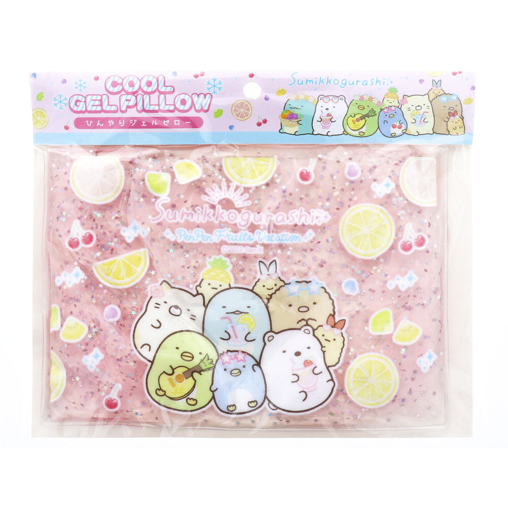 [シーズン終売]ラメ入りひんやりジェルピロー すみっコぐらし フルーツ 1 個