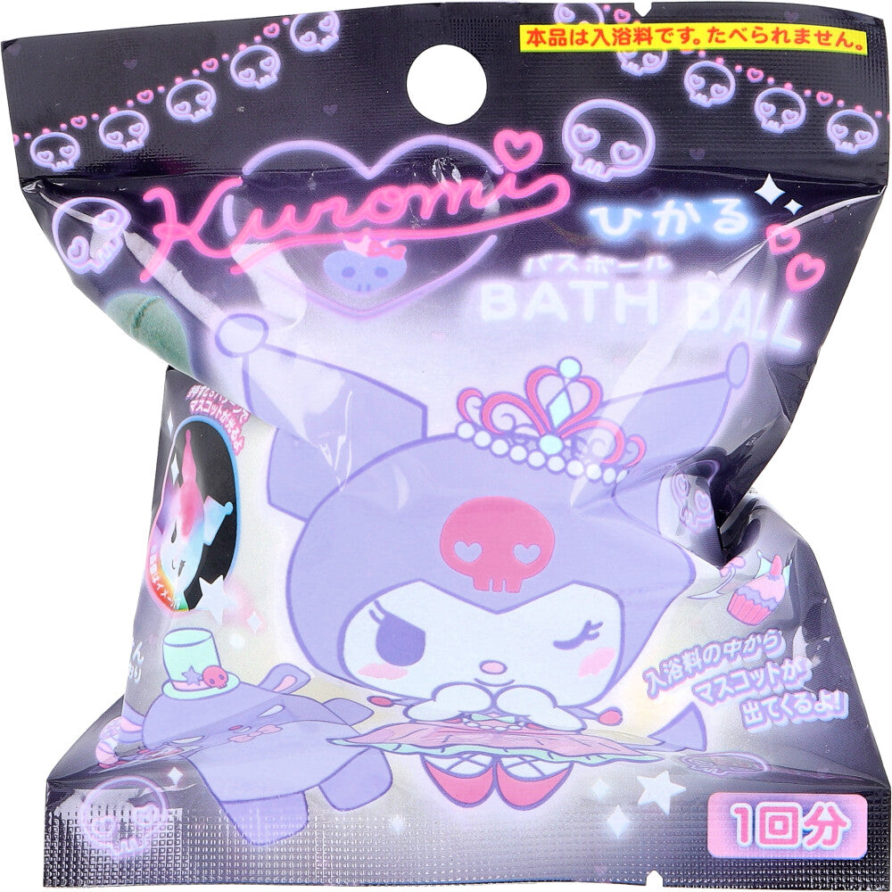 Kuromi Hikaru Bath Ball, Soapy Scent, 75g, 1 serving, 1 piece