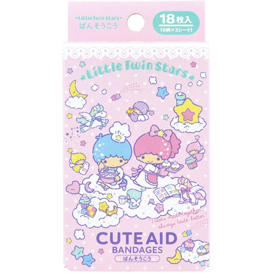 キャラクターばんそうこう CUTE AID リトルツインスターズ 18枚入 1 個