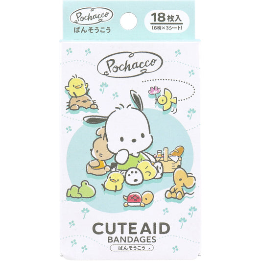 キャラクターばんそうこう CUTE AID ポチャッコ 18枚入 1 個