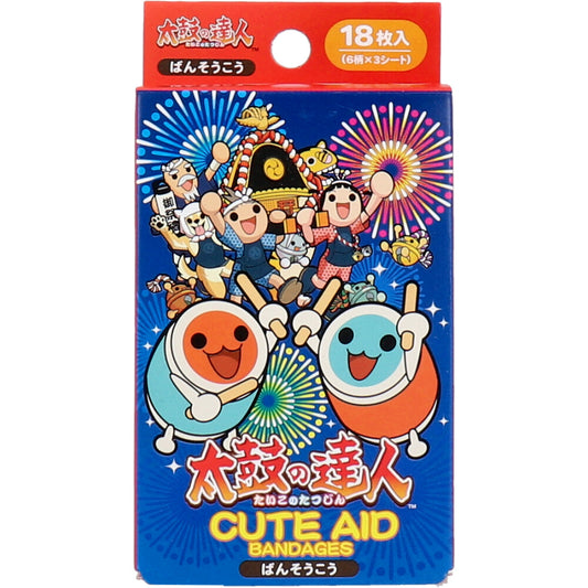 太鼓の達人 CUTE AID ばんそうこう 18枚入 1 個