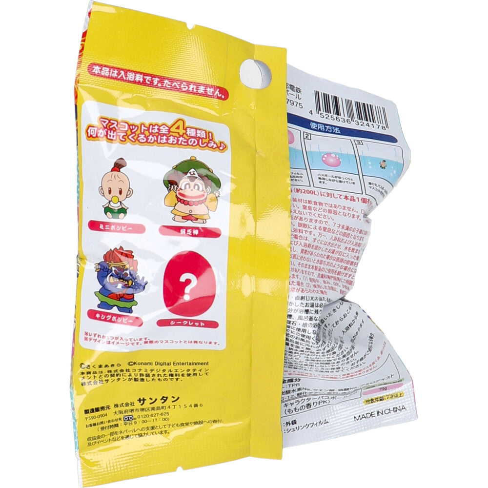 Momotaro Dentetsu Bath Ball Peach Scent 75g 1 serving 1 piece