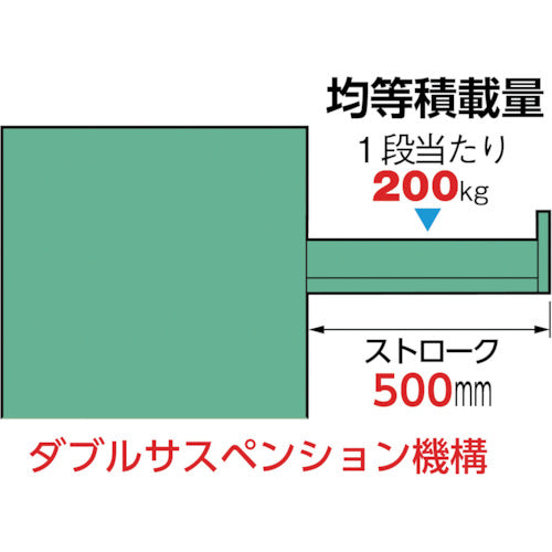 ＯＳ　デラックス重量キャビネット　間口８１１×奥行５５７×高さ１０８１ｍｍ（若草色）　DX1001　1 台