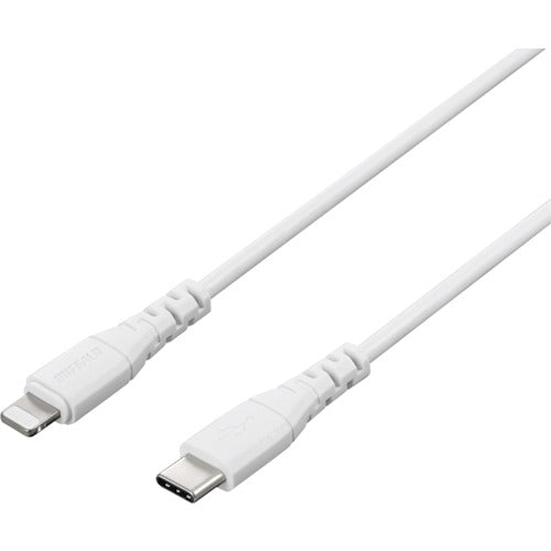 BAFFALO USB2.0 Type-C-Lightning PD 대응 케이블 2.0m 화이트 BU2CL20WH 1개