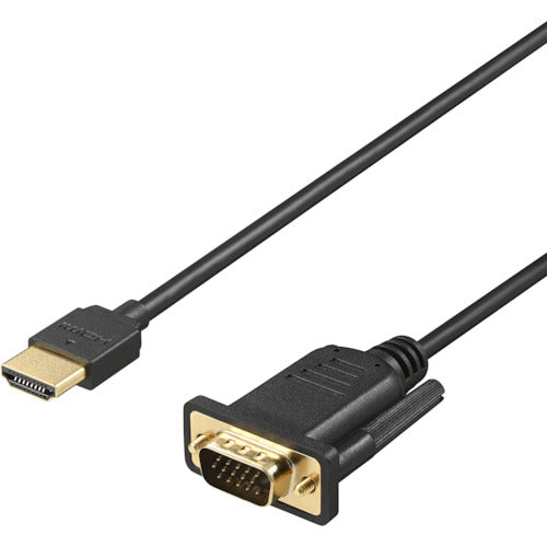 ＢＡＦＦＡＬＯ　ＨＤＭＩ　ｔｏ　ＶＧＡ変換ケーブル　２ｍ　ブラック　BHDVG20BK　1 個