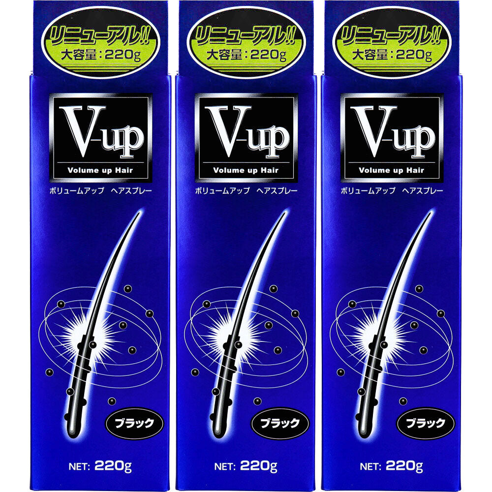 ボリュームアップ ヘアスプレー ブラック 220g×3個セット 1 個