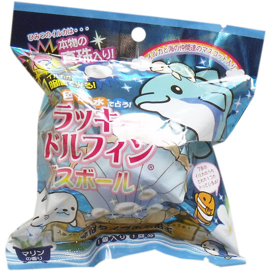 색풍수로 차지하는 럭키돌핀버스볼 해양의 향기 발포 타입의 입욕구 1개입 1개