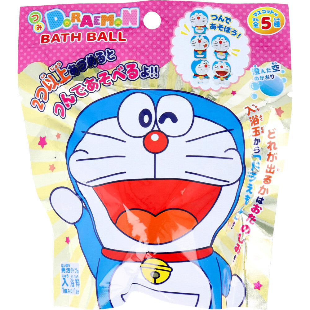 Tsumi Doraemon Bath Ball Clear Sky Scent Foaming Bath Additive 60g 1 serving 1 piece