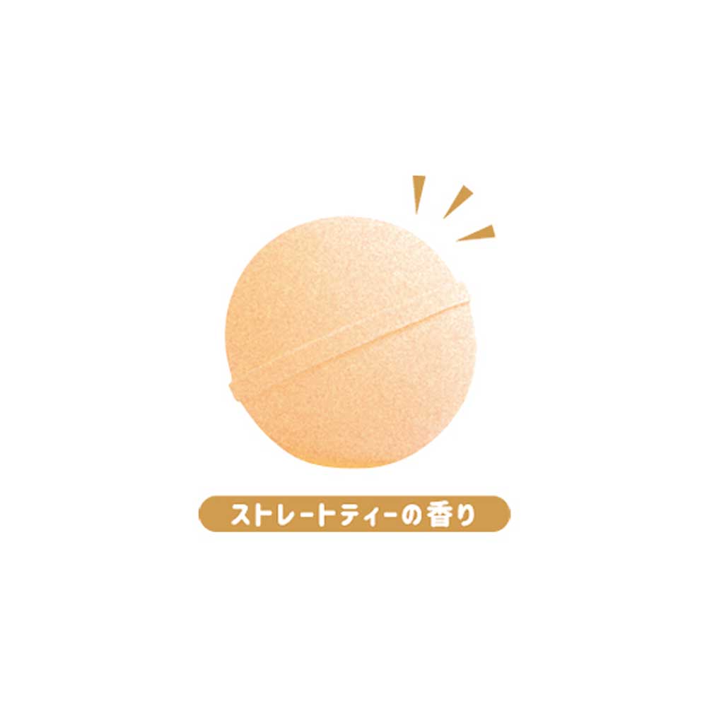 Shajitsu Foods Western Sweets Bath Ball Straight Tea Scent 60g 1 serving 1 piece