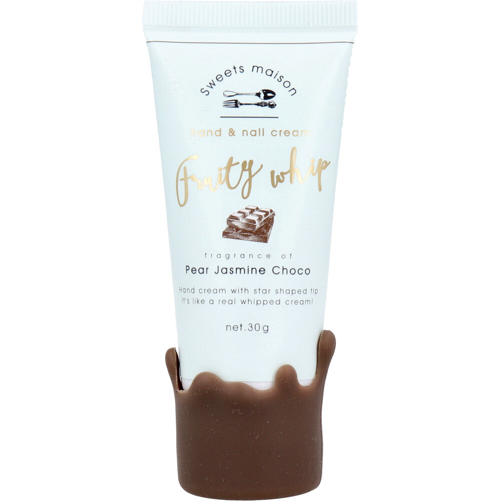 Sweets Maison Fruity Whipped Hand &amp; Nail Cream, Jasmine Chocolate Scent, 30g, 1 piece