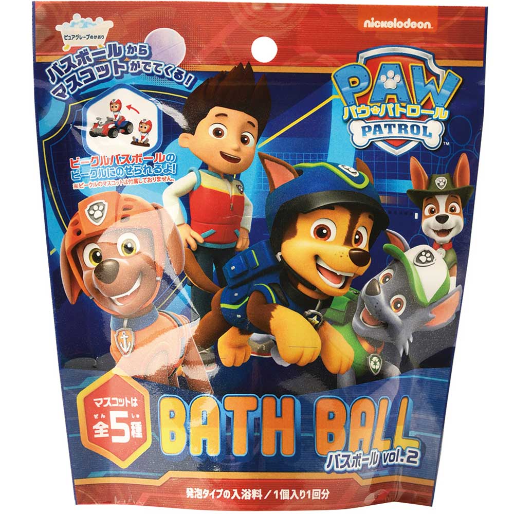 Paw Patrol Bath Ball Vol.2 Pure Grape Scent 60g 1 serving 1 piece