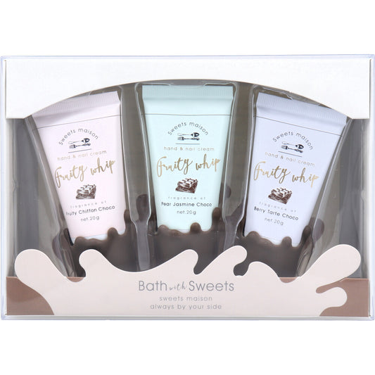 スウィーツメゾン フルーティ ホイップ ハンド&ネイルクリーム ギフトセット 20g×3種類入 1 個