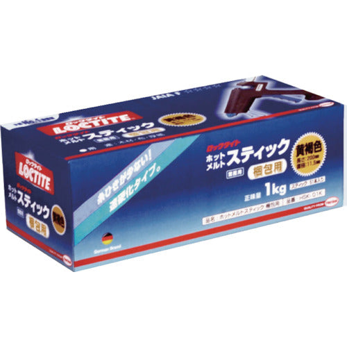 ＬＯＣＴＩＴＥ　ホットメルトスティック　梱包用　黄褐色　HSK-01K　1 箱