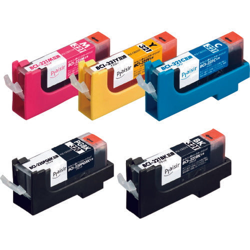 ELECOM 프레지르 범용 잉크 카트리지 B/C/M/Y PLE-CB3215P 1 S