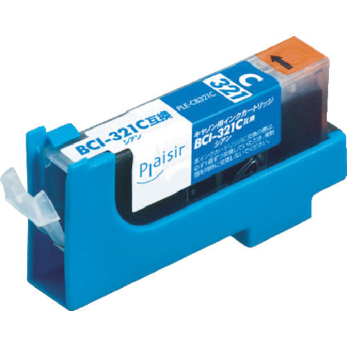 ELECOM 프레지르 범용 잉크 카트리지 시안 캐논 용 PLE-CB321C 1 개