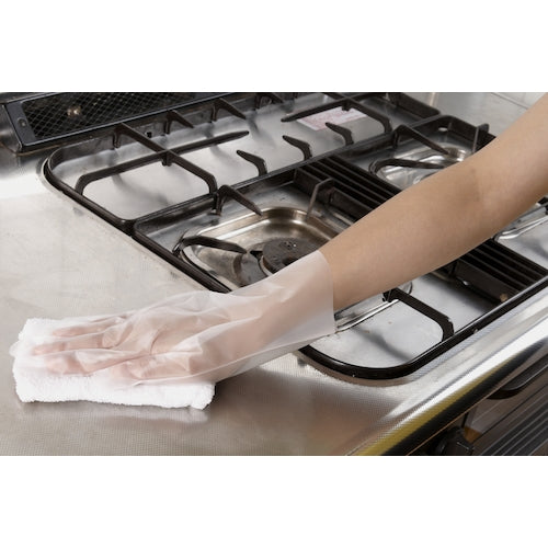 SHOWA 폴리에틸렌 일회용 장갑 나이스 핸드 깨끗한 손잡이 글로브 안 엠보싱 100장입 S사이즈