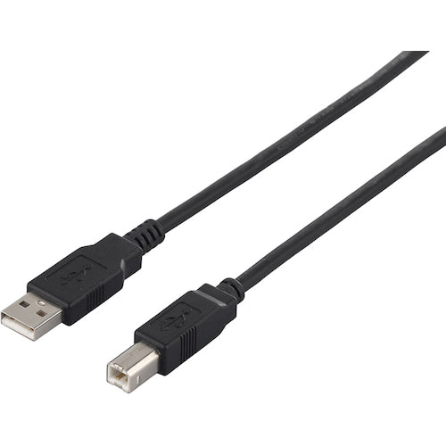 BAFFALO USB2.0 A to B 환경 대응 케이블 0.5m 블랙 BU2ABK05BK 1개