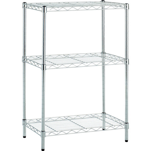 TRUSCO Stainless Steel Mesh Rack Pillar Set H830 4 Pieces TSM19-H830-4S 1 S