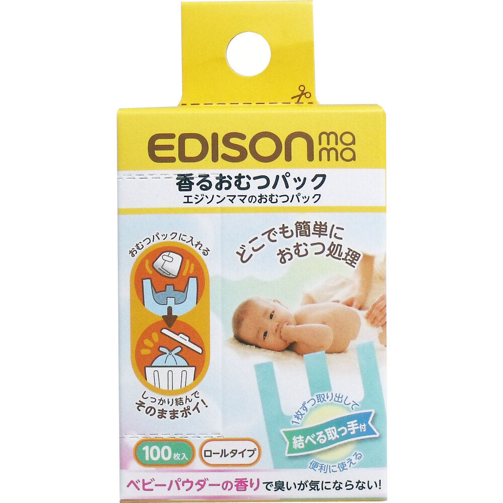 Edison Mama's Fragrant Diaper Pack Roll Type 100 Sheets 1 pc