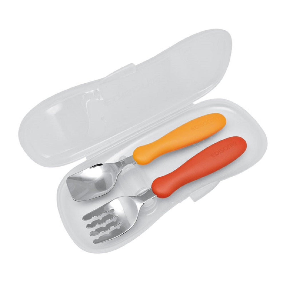 에디슨 엄마의 포크 &amp; 스푼 케이스 포함 호박 &amp; 캐럿 1개