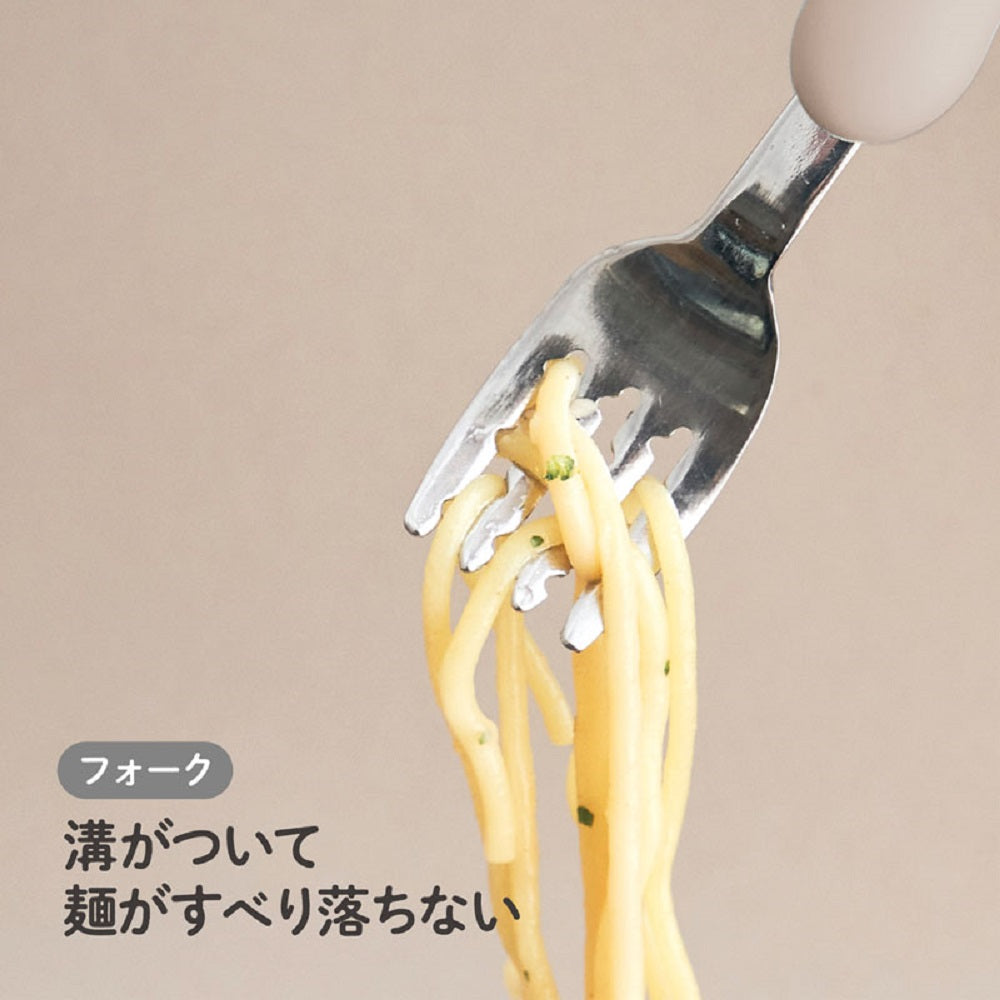 エジソンママのフォーク＆スプーン ケース付 ミルク＆ポテト 1 個