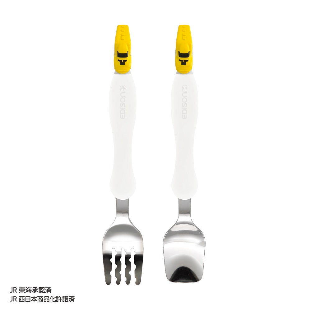 에디슨 엄마 포크 &amp; 스푼 923형 닥터 옐로우 1개