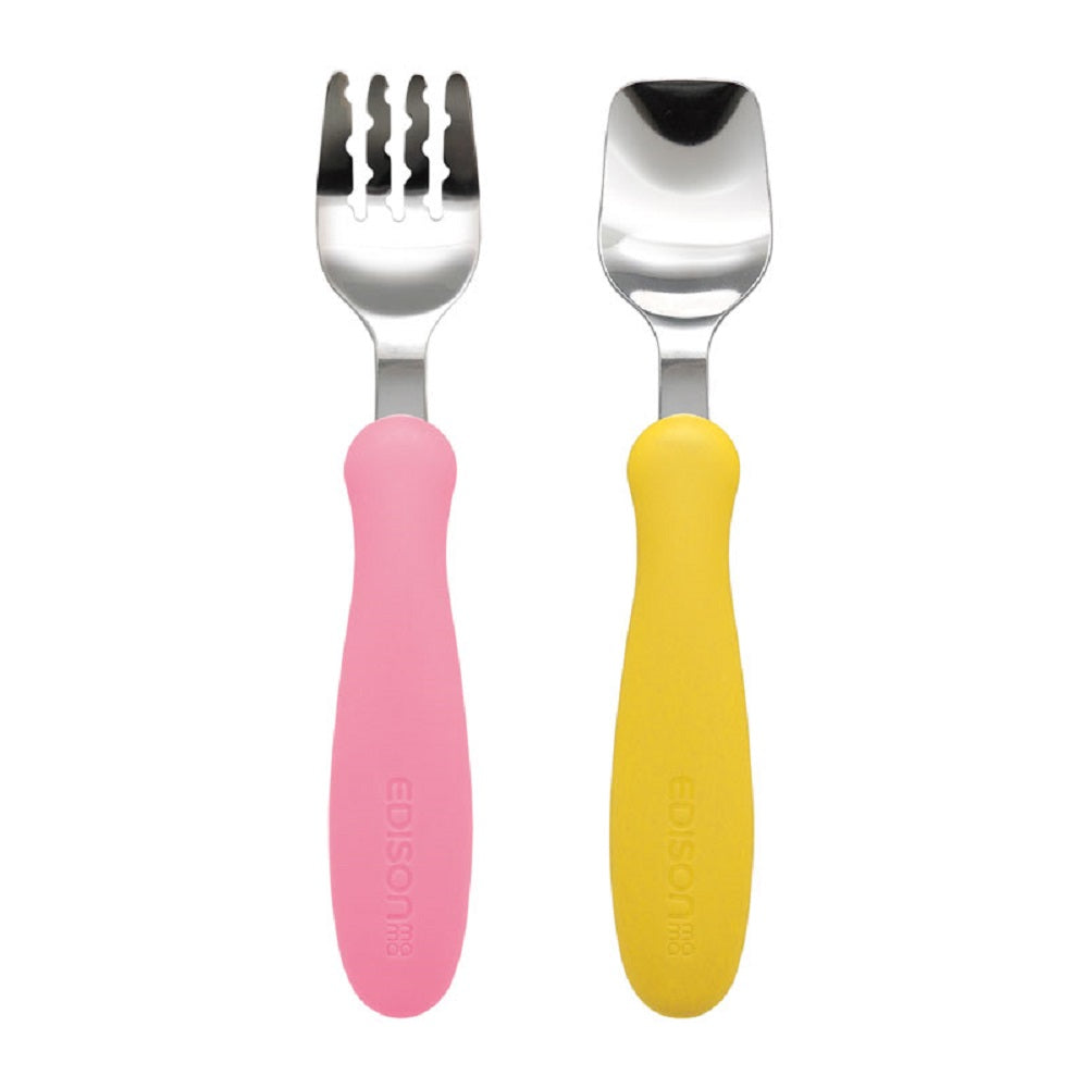 エジソンママのフォーク＆スプーン マンゴー＆ピーチ 1 個