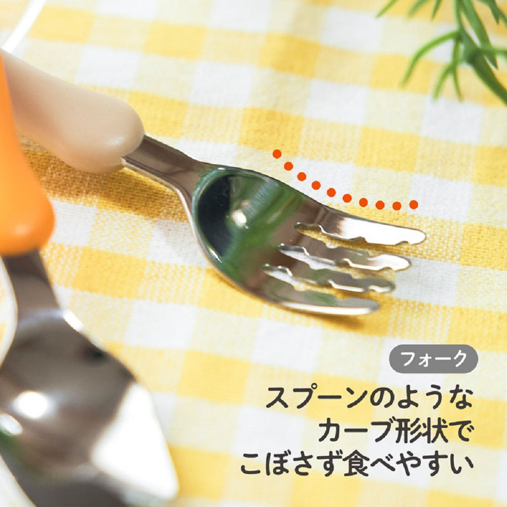 エジソンママのフォーク＆スプーン マンゴー＆ピーチ 1 個