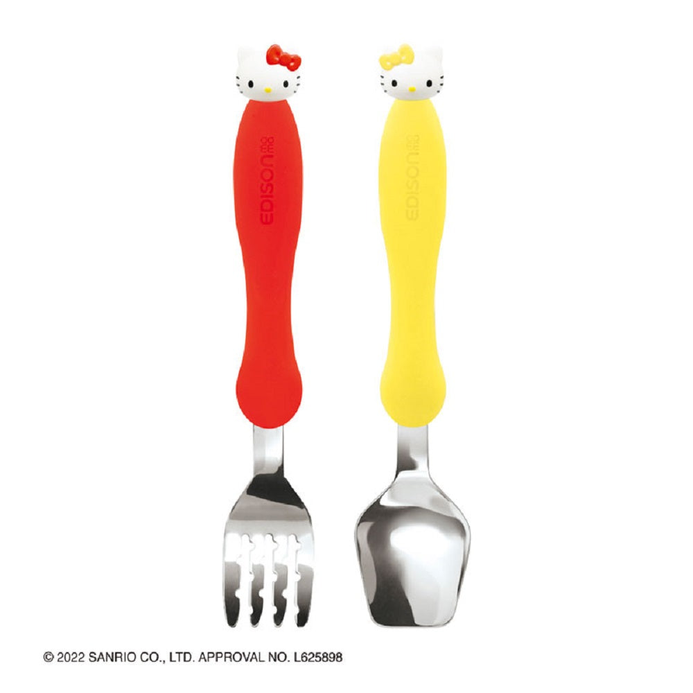 エジソンママ フォーク＆スプーンケース付ハローキティ 1 個