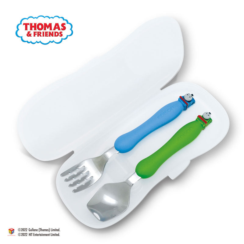 エジソンママ フォーク＆スプーン きかんしゃトーマス ケース付 1 個