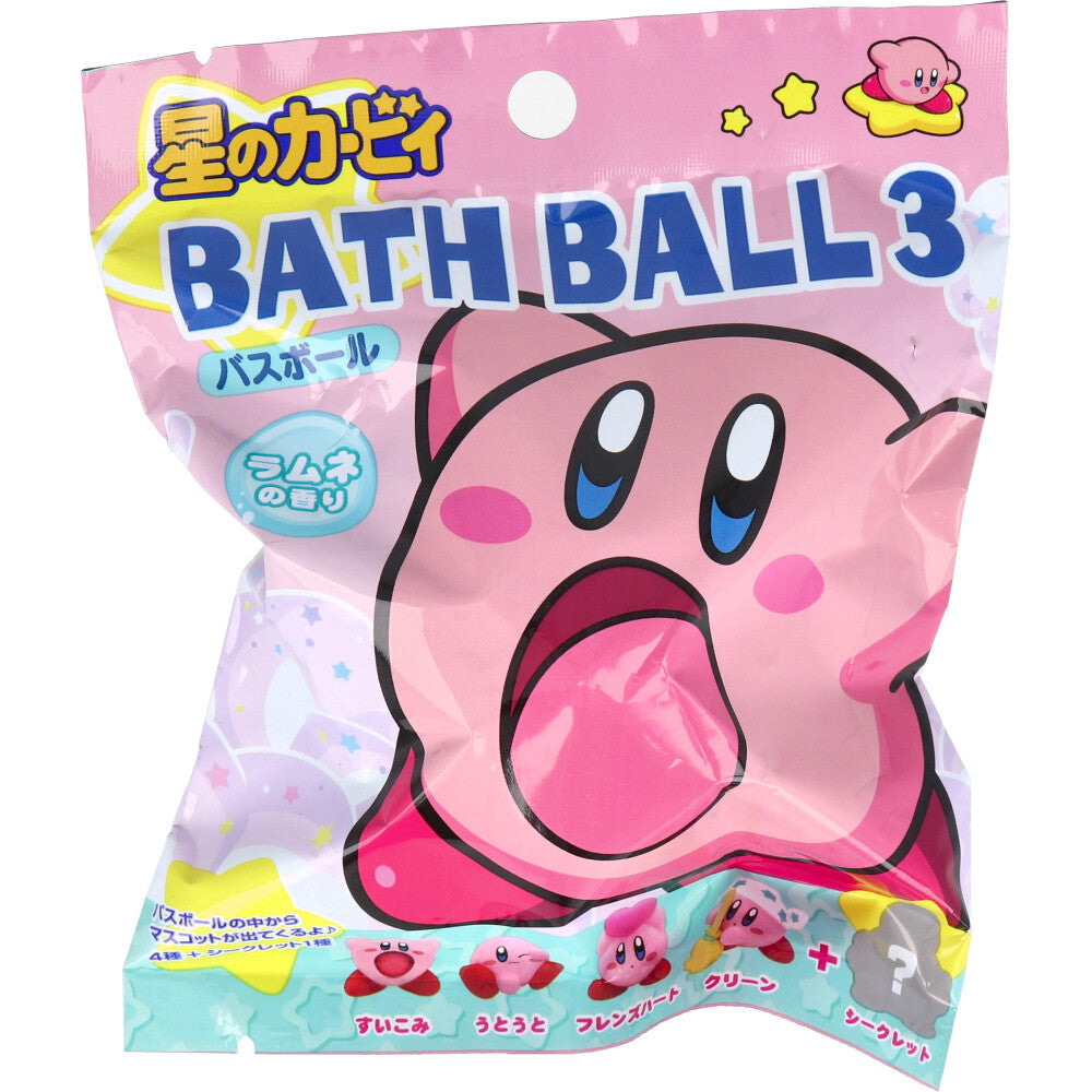 Kirby Bath Ball 3 Ramune Scent 75g 1 serving 1 piece