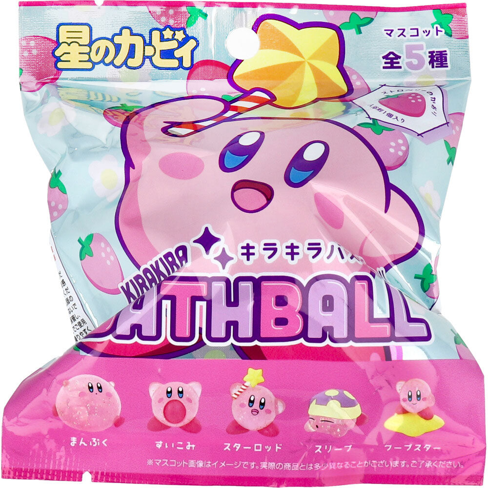 Kirby Sparkling Bath Ball Strawberry Scent 75g 1 serving 1 piece