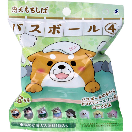 Chuken Mochi Shiba Bath Ball 4 Forest Scent 75g 1 serving 1 piece