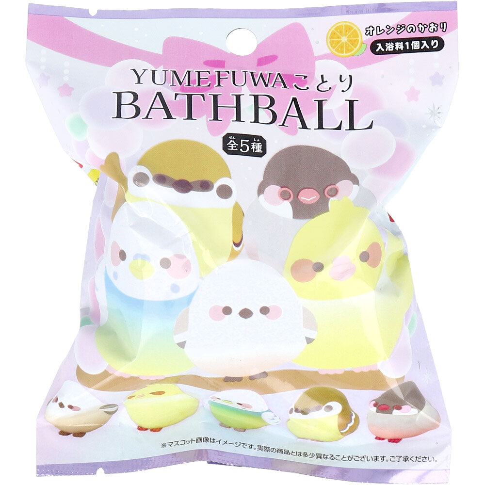 유메 푹신한 목욕 공 오렌지 카오리 75g 1 회분 1 개