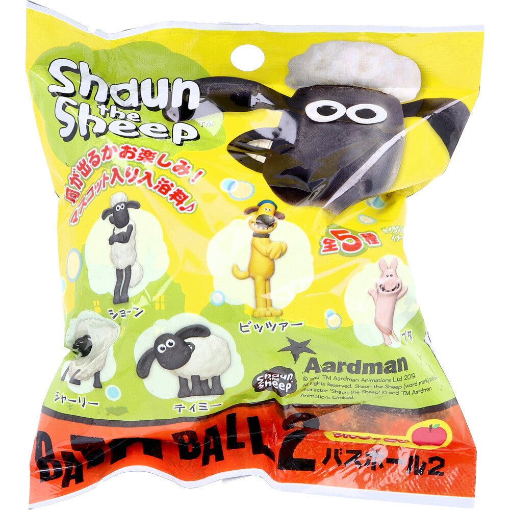 Shaun the Sheep Bath Ball 2 Apple Scent 60g 1 serving 1 piece