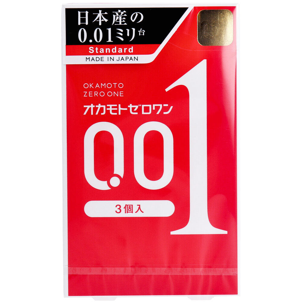 [メーカー欠品] オカモトゼロワン 0.01ミリ コンドーム 3個入 1 個