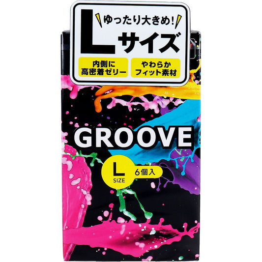 オカモト GROOVE コンドーム Lサイズ 6個入 1 個