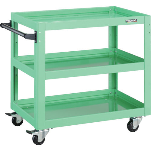 TRUSCO 툴 왜건 돌고래 750X500 4륜 자재 영 그린 DLWS-773J-YG 1대