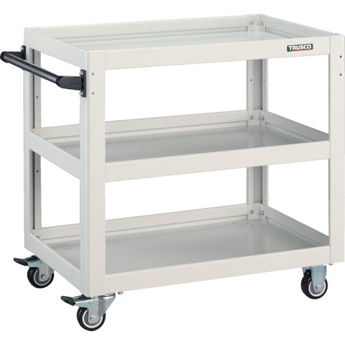 TRUSCO 툴 왜건 돌고래 750×500 우레탄 바퀴 화이트 DLWS-773U-W 1대
