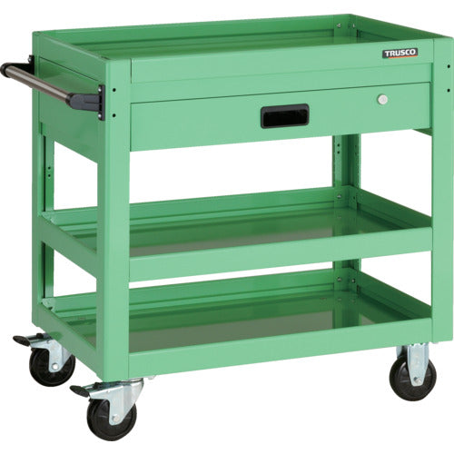 TRUSCO 툴 왜건 돌고래 750X500 1단 인출 영 그린 DLWS-773V-YG 1대